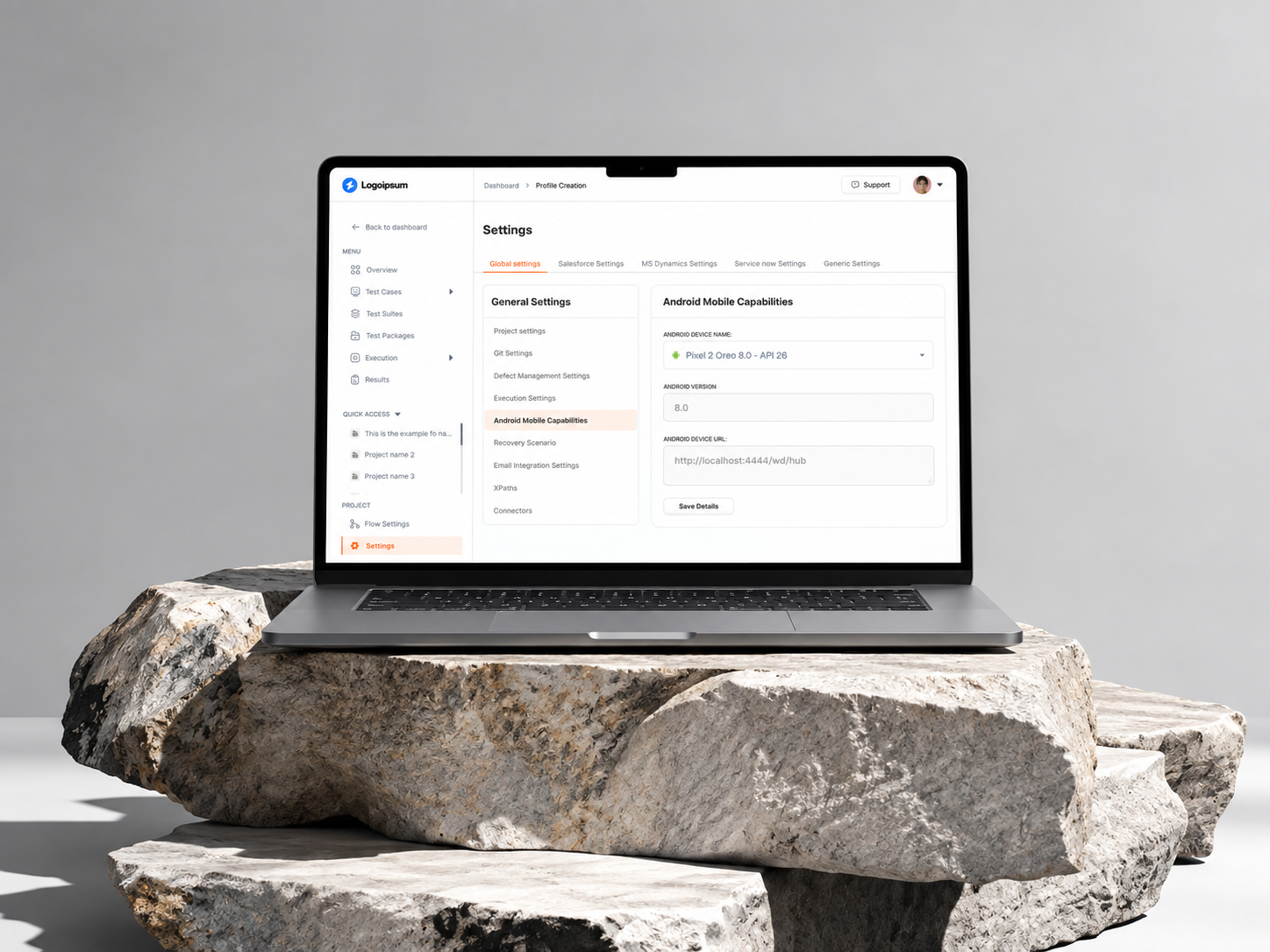 SNAP webapp interface